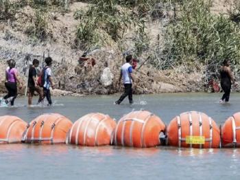 Casi 80% de boyas en Río Bravo están en territorio mexicano