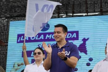 Daniel Noboa, candidato presidencial en Ecuador, denuncia atentado en su contra