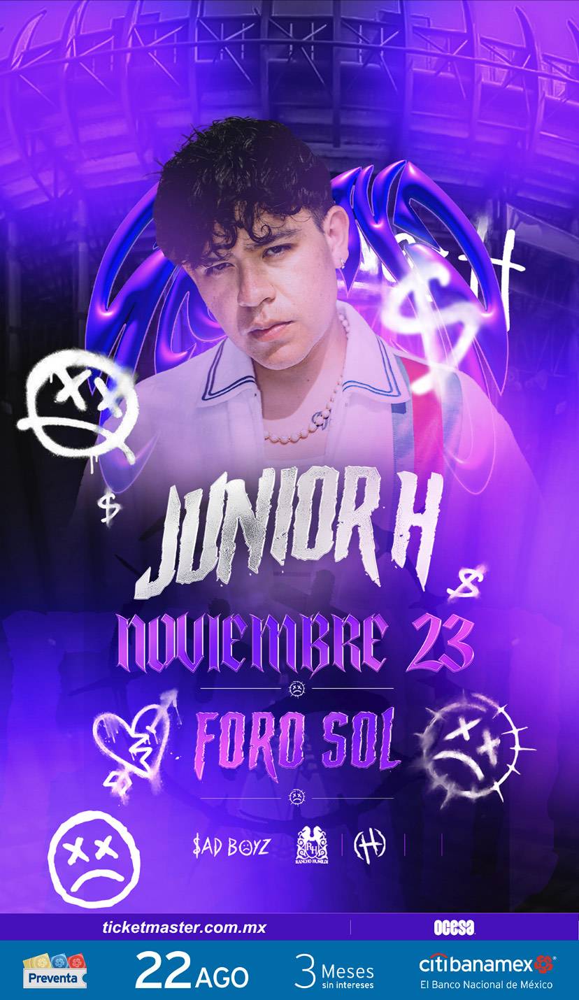 Junior H llega por primera vez al Foro Sol