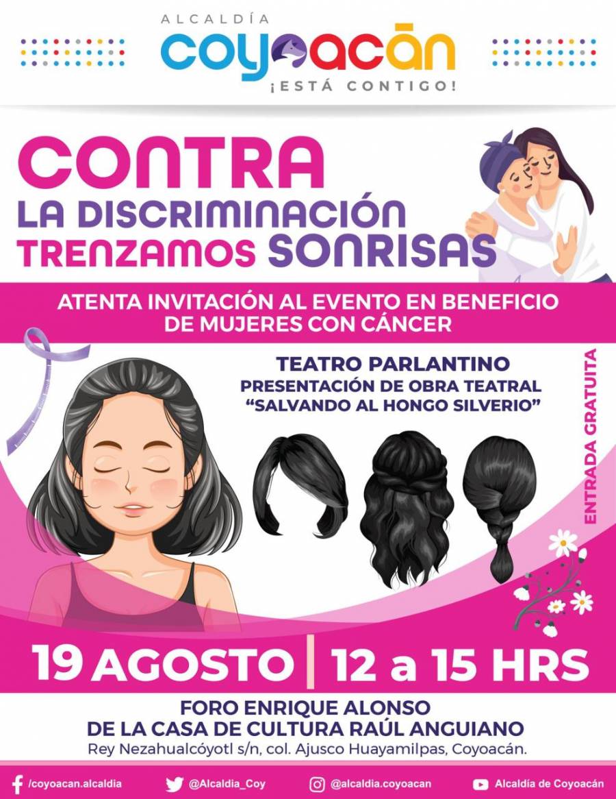 Entrega alcaldía de Coyoacán y MUSAS 30 pelucas oncológicas a mujeres con cáncer