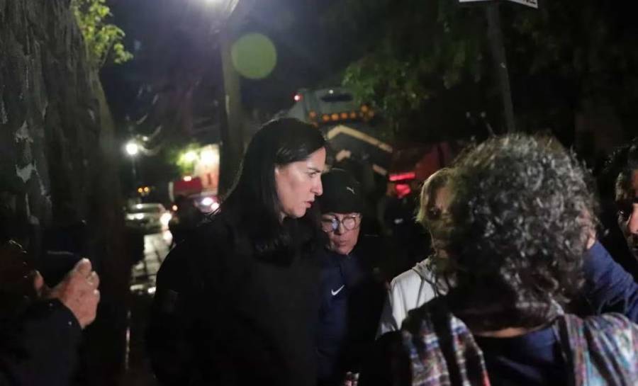 Lía Limón supervisa afectaciones por las lluvias en Álvaro Obregón