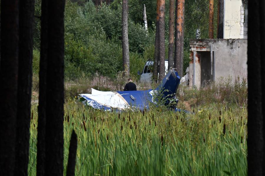 Encuentran los 10 cuerpos y cajas negras del avión en que viajaba Prigozhin