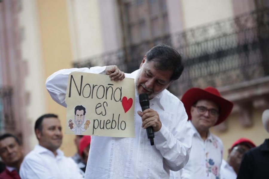 “Encuestas de la derecha pueden decir lo que quieran, el pueblo decidirá”: Noroña en cierre
