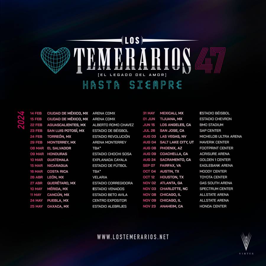 Los Temerarios se despiden de los escenarios tras 46 a&ntilde;os de trayectoria