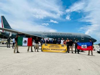 Avi&oacute;n de Fuerza A&eacute;rea Mexicana aterriza en Hait&iacute;; buscan combatir brote de c&oacute;lera