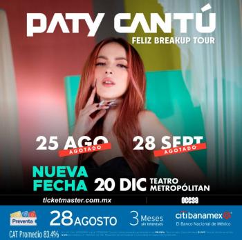 Disfrutemos otra noche m&aacute;s con la Drama Queen, Paty Cant&uacute;, en la capital mexicana