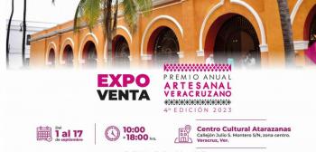 Del 01 al 17 de septiembre, visita la expoventa del Premio Artesanal Veracruzano