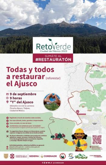 Convoca Sedema a reforestación de 30 hectáreas del Ajusco