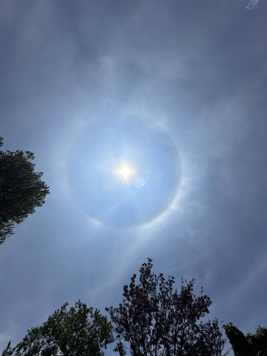 Fenómeno del halo solar anuncia lluvias en la Ciudad de México