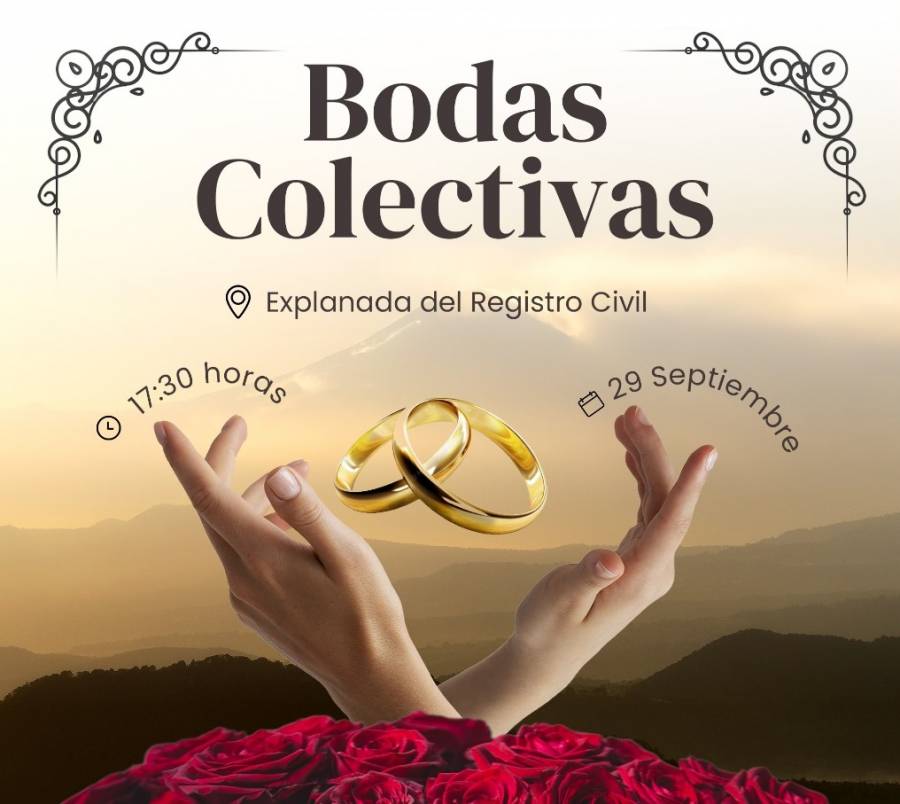 Anuncia Registro Civil jornada de bodas colectivas en Álvaro Obregón, Cuajimalpa y Magdalena Conteras