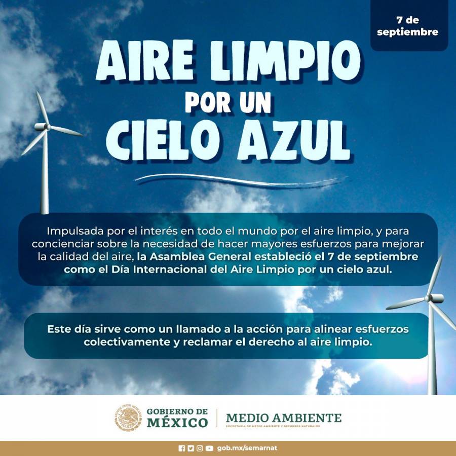 CDMX y Sedema celebran el Día Internacional del Aire Limpio
