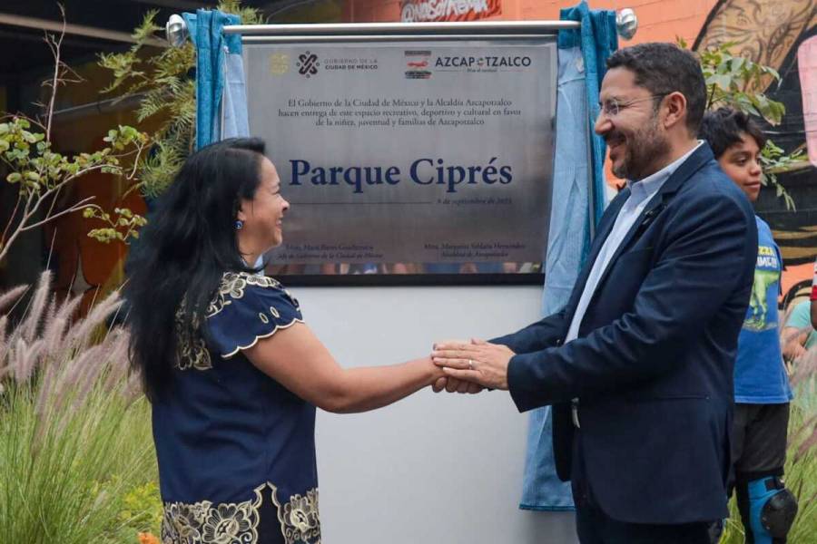 Inaugura Martí Batres Parque Ciprés, en la Alcaldía Azcapotzalco