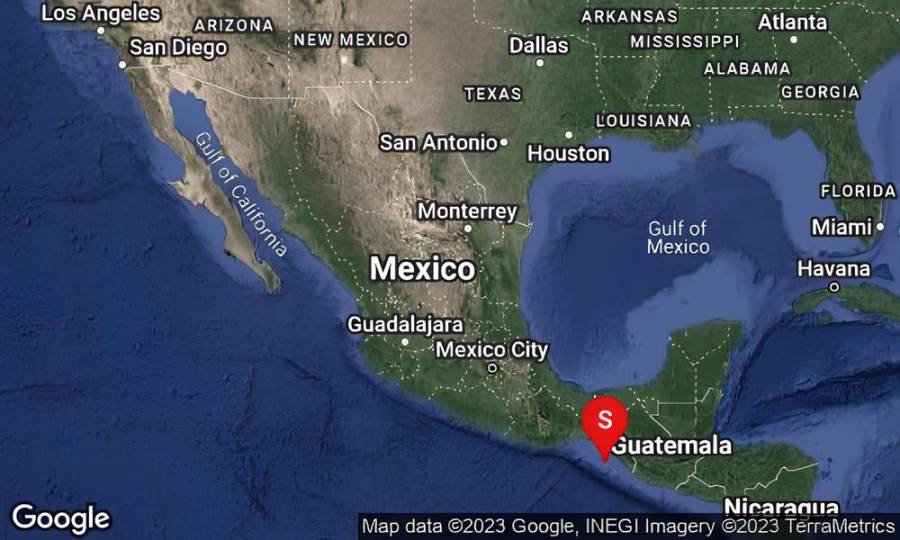 Reportan sismo de 5.2 en Pijijiapan, Chiapas