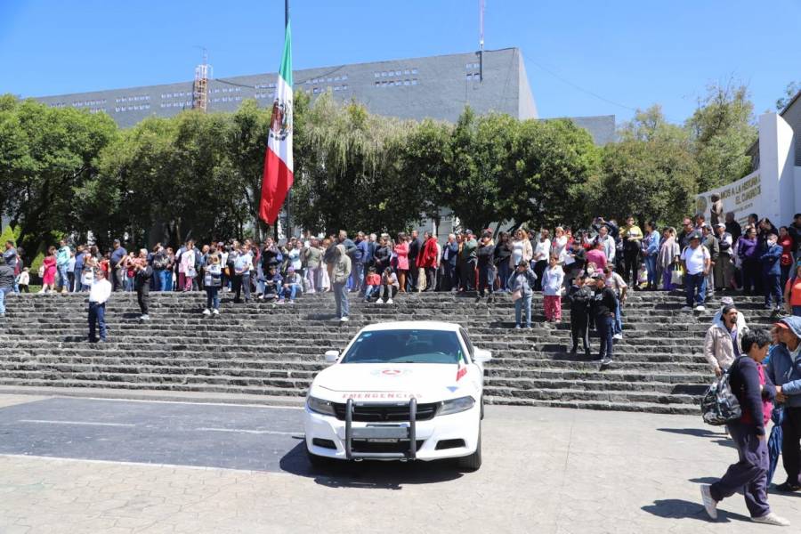 Participan en Cuajimalpa más de mil personas por Simulacro Nacional