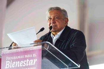 Supervisa AMLO obras en el lago de Texcoco