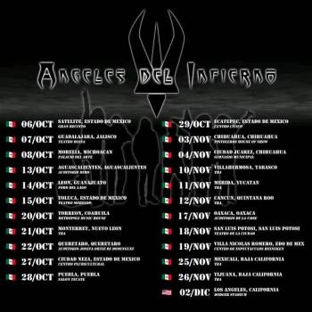 ÁNGELES DEL INFIERNO ARRANCA SU GIRA MEXICANA EN EL GRAN RECINTO DE SATÉLITE
