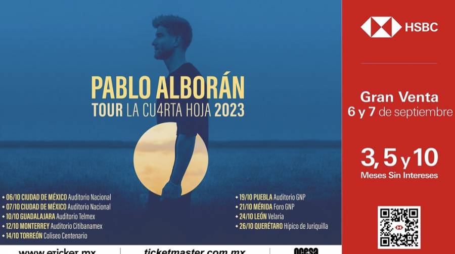 Pablo Alborán está por llegar a México con un show imperdible