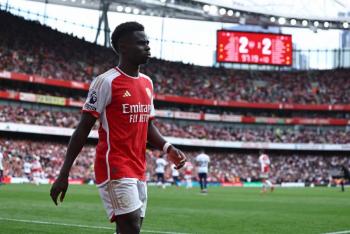 Saka causa baja con Inglaterra y se perder&aacute; partido contra Italia