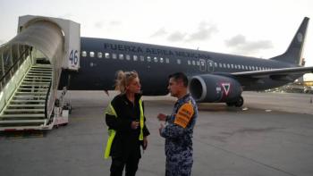 Llega avi&oacute;n de Fuerzas Armadas Mexicanas a Israel