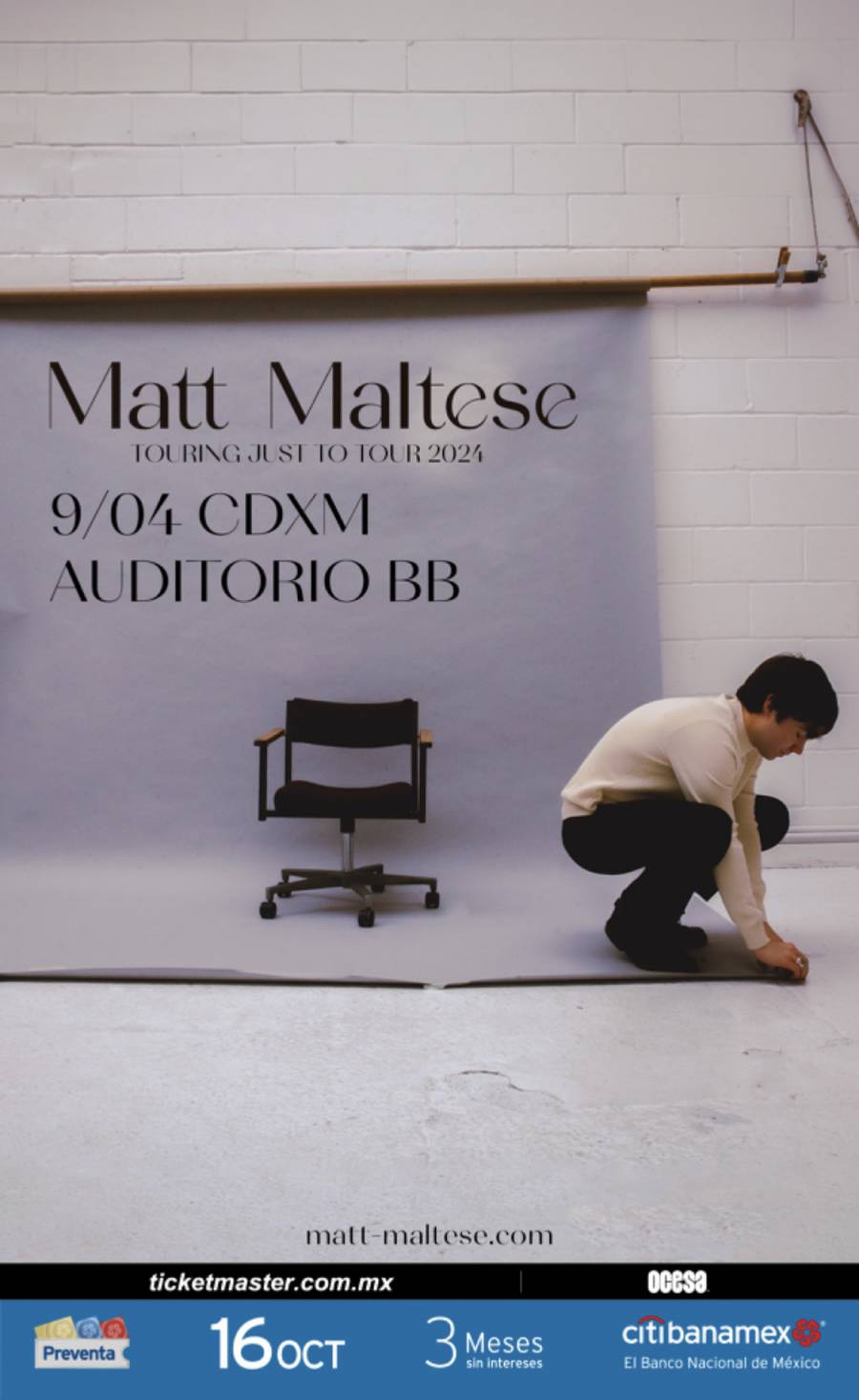 Matt Maltese llega a México con su gira Touring Just To Tour 2024