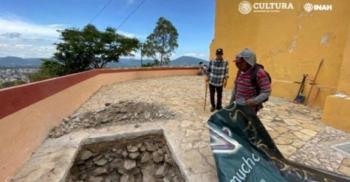 Una leyenda guio a arque&oacute;logos hacia un templo prehisp&aacute;nico en una iglesia en Puebla