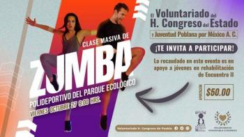 Invita Congreso a clase masiva de Zumba el 27 de octubre