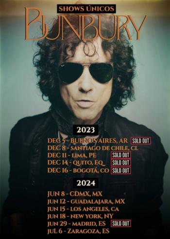 Bunbury estrena video para La Tormenta Perfecta + Agota entradas de su show en Buenos Aires