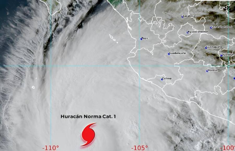 Norma se convierte en huracán categoría 1