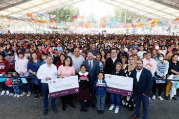 Inicia Martí Batres segunda entrega de tarjetas Bienestar para Niñas y Niños