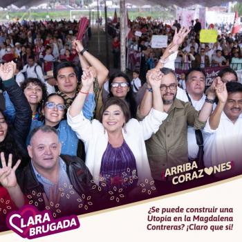 Suman apoyo a Clara Brugada diversos sectores de la CDMX