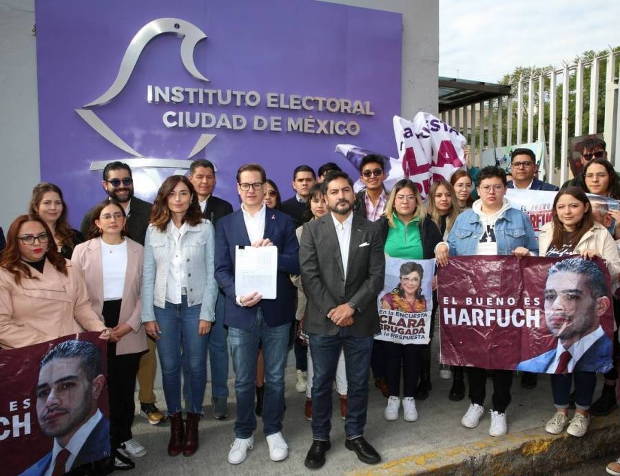 MC interpone denuncia contra García Harfuch y Clara Brugada por actos anticipados de campaña