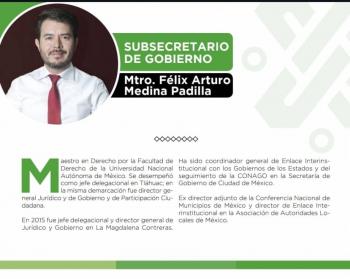 Se va Encinas y llega Félix Arturo Medina