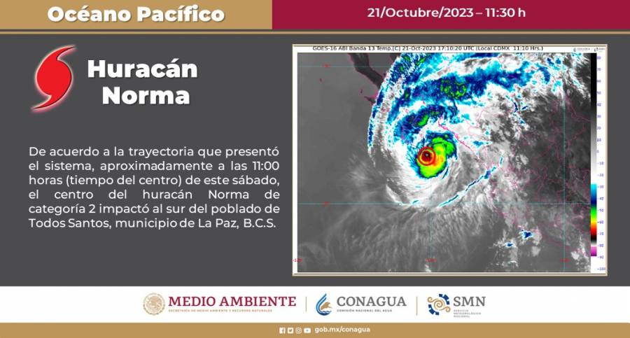 Norma impacta en Todos Santos, Baja California Sur