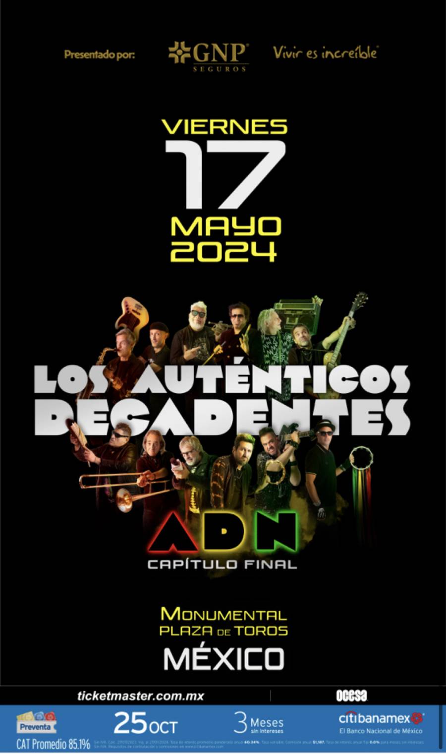 ¡Los Aut&eacute;nticos Decadentes anuncian su regreso a M&eacute;xico con un espect&aacute;culo inolvidable!
