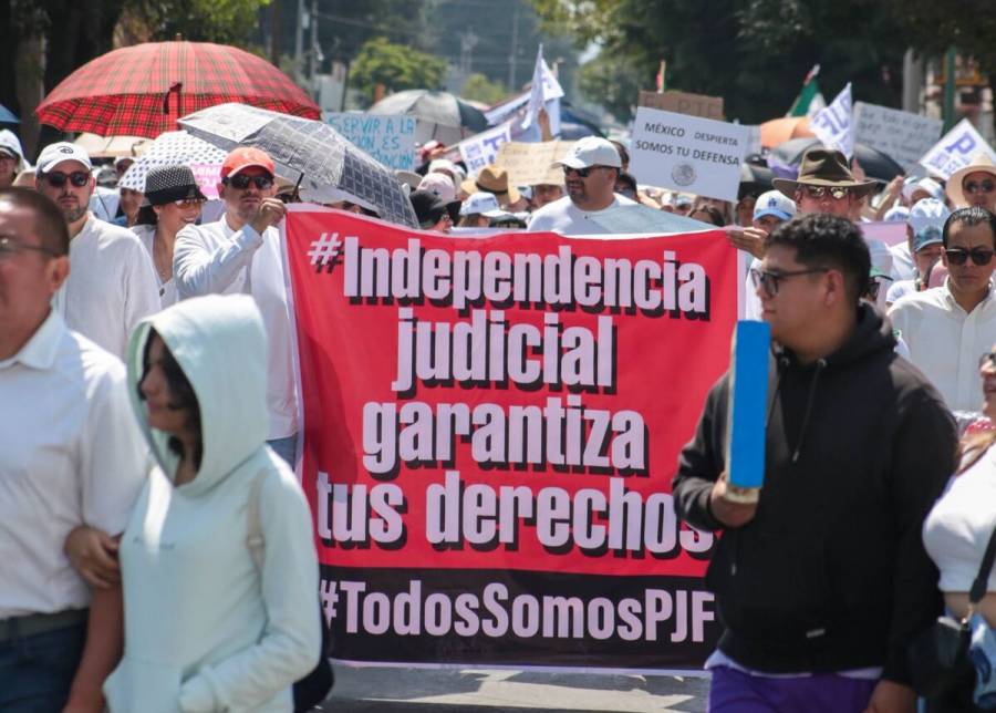 Marchan en CDMX y otros estados en defensa del Poder Judicial