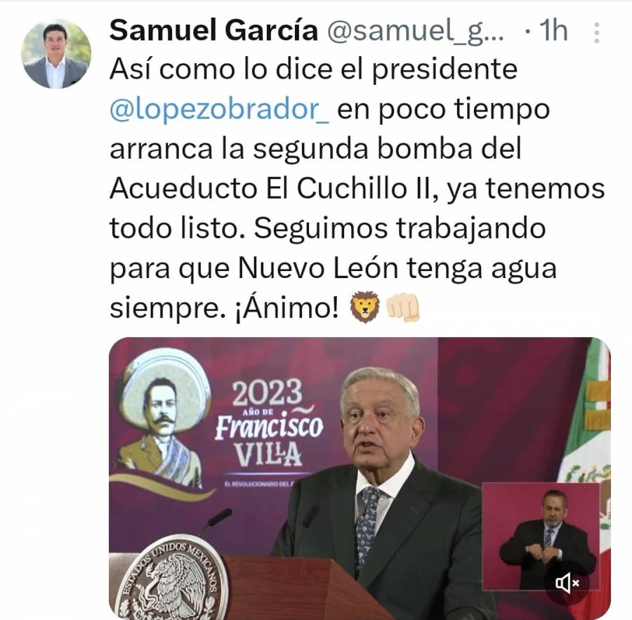 AMLO se entera en mañanera sobre licencia de Samuel García