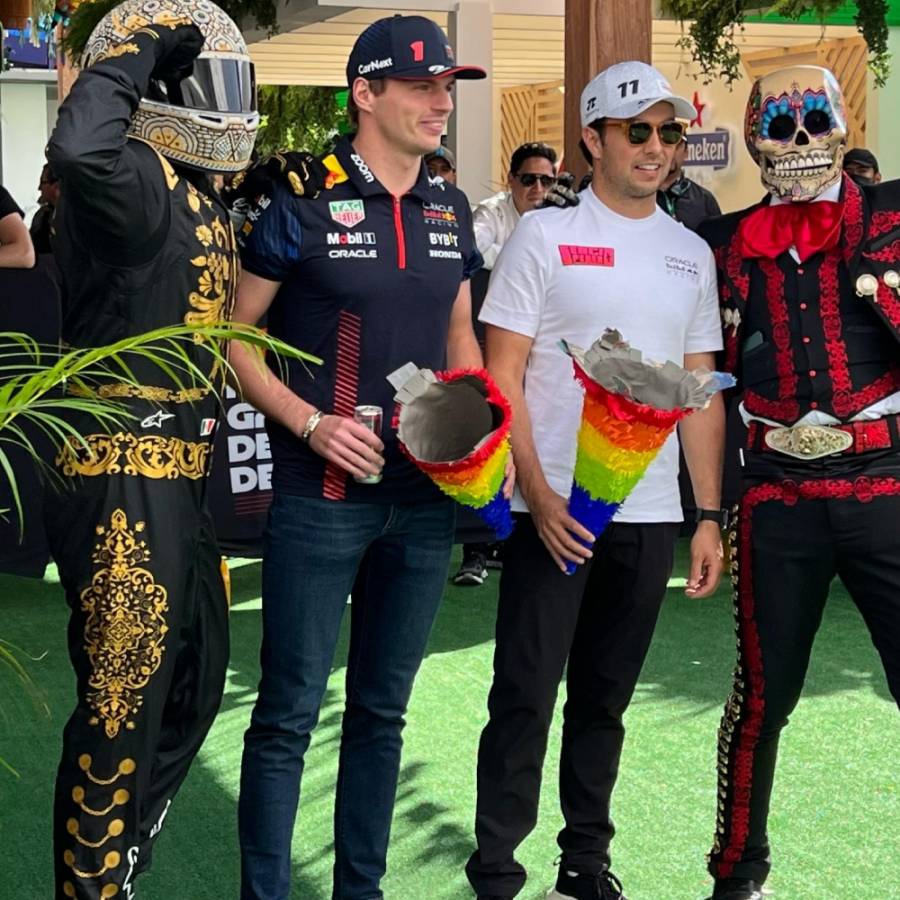 Checo y Verstappen pasan un buen rato al estilo mexicano