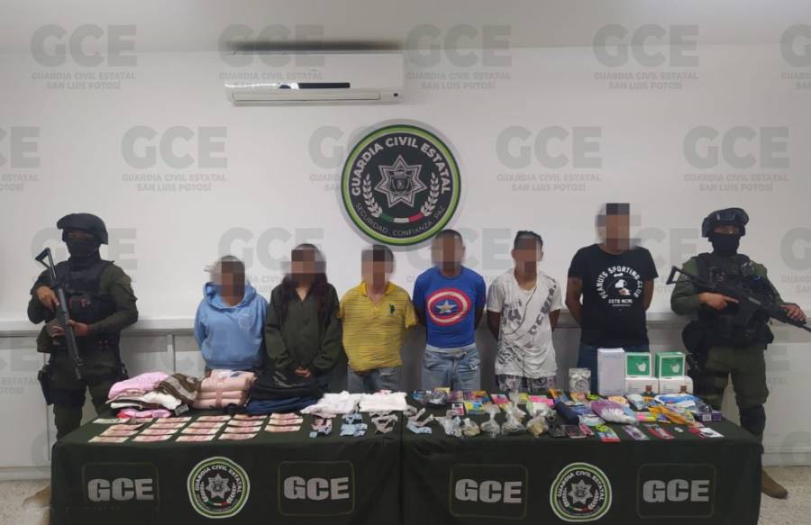 Banda dedicada al robo domiciliario en SLP es desarticulada