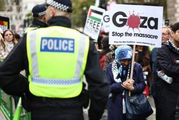 Protesta en Nueva York por un alto al fuego en gaza