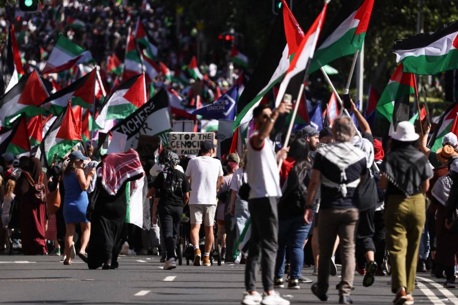 Decenas de miles de manifestantes se solidarizan con palestinos en Marruecos