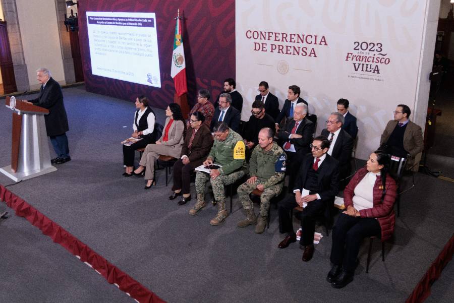AMLO presenta su Plan general de reconstrucción para Acapulco y Coyuca
