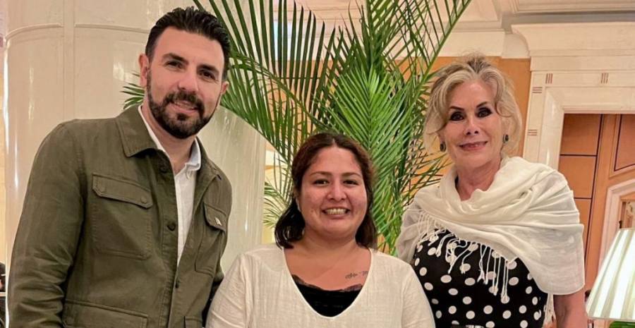 Mexicana sale de Gaza tras casi un mes de encierro
