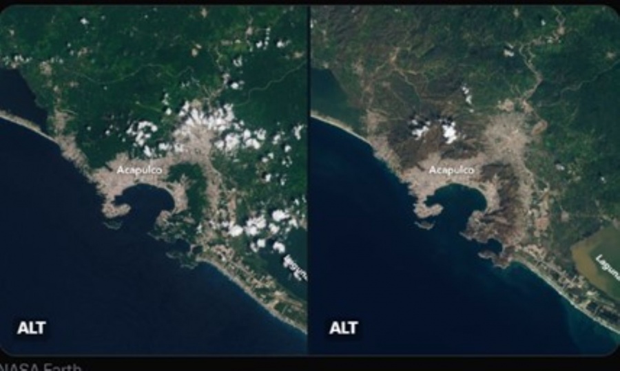 El huracán Otis en Acapulco: Nasa muestra impactantes imágenes