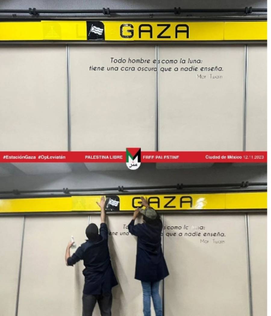 Protesta en el Metro: Jóvenes renombran estación en solidaridad con Gaza