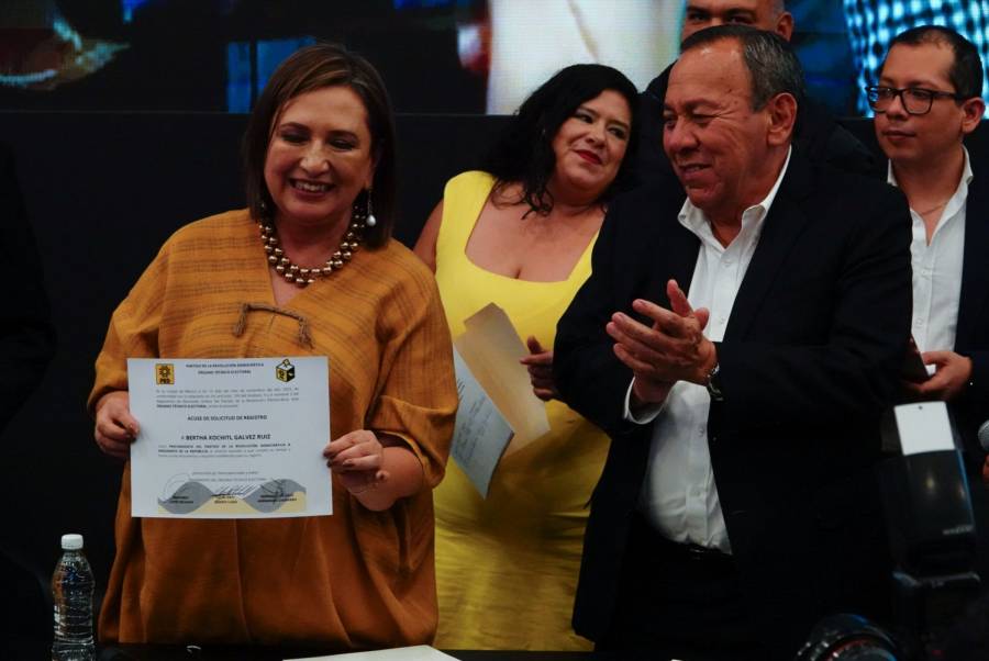 Xóchitl Gálvez, se registró como candidata presidencial del PRD