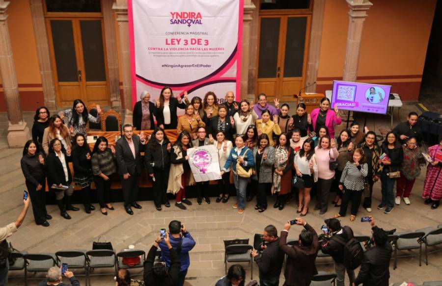 Yndira Sandoval afirma: 'Ley 3 de 3 llegó para quedarse y cumplirse'