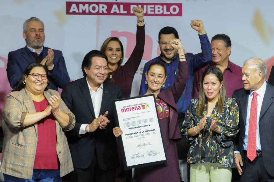 Se registra Claudia Sheinbaum como precandidata de Morena a la Presidencia 2024