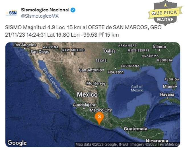 Sismo de 4.9 grados en Guerrero: no ameritó alerta en CDMX
