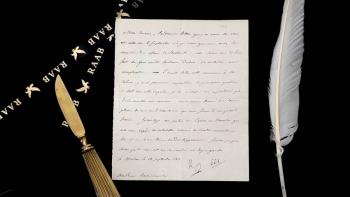 Carta de Napole&oacute;n desde una Mosc&uacute; en llamas a la venta en EEUU