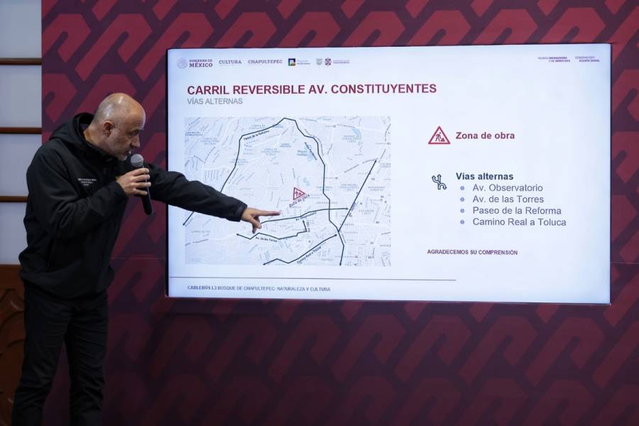 Habilitar&aacute;n carril reversible en Constituyentes por obras en L&iacute;nea 3 del Cableb&uacute;s